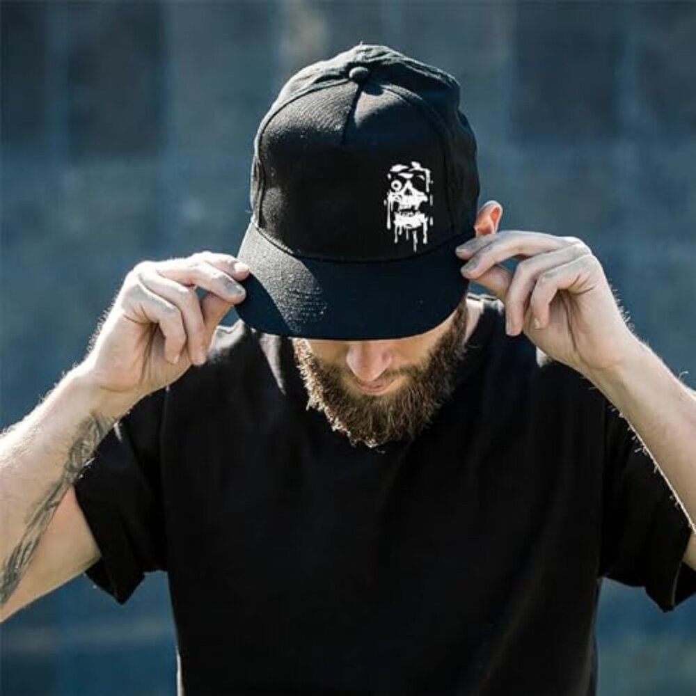 Flat Bill Snapback Baseball Cap Adjustable Unisex… - image 7